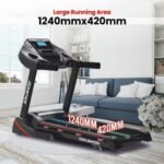 Sparnod Fitness, (2 HP DC Motor) foldable Sturdy treadmill with shock absorption, STH-3400 - Image 5