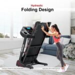 Sparnod Fitness, (2 HP DC Motor) foldable Sturdy treadmill with shock absorption, STH-3400 - Image 6