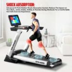 Sparnod Fitness, (3 HP DC MOTOR) 15 grade electric ascension treadmill, STH-6010 - Image 4