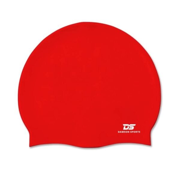 DS Adult Silicone Swimming Cap - Red