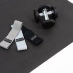 Combo Ukiyo Warm Up Set (Large Mat, 5kg Dumbbell (Pair), Fabric Bands (Set of 3))