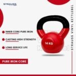 Ta Sport, Kettlebell Plastic Coat, Zkb 5, Black/Red (4 Kg to 20 Kg, Sold as Piece) - Image 5