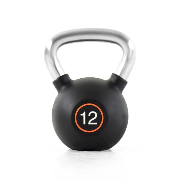 Ta Sport, Rubber Covered Kettlebell 12Kg, Black