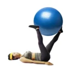York, Fitness Anti-Burst Gym Ball 55 Cm With Pump, Blue - Image 2